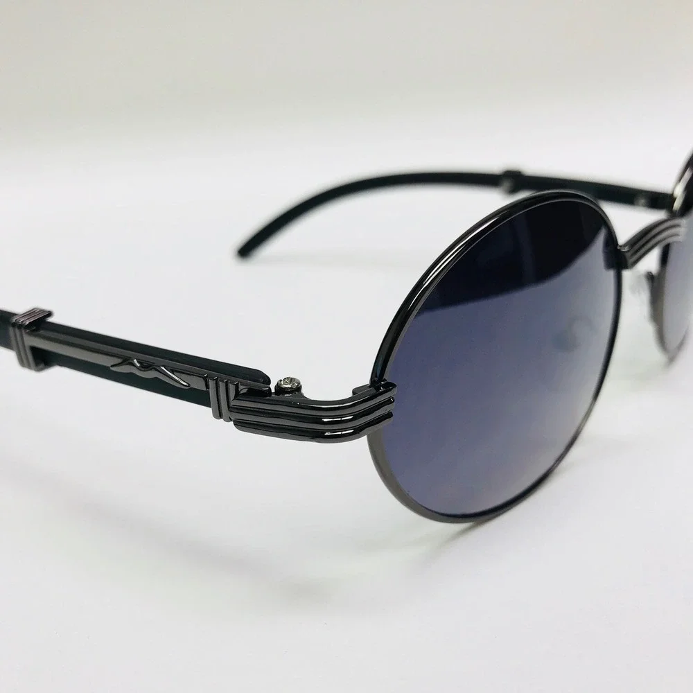 Fashion Men Sunglasses Small Black Frame Rapper Shades Elegant Classic Retro New